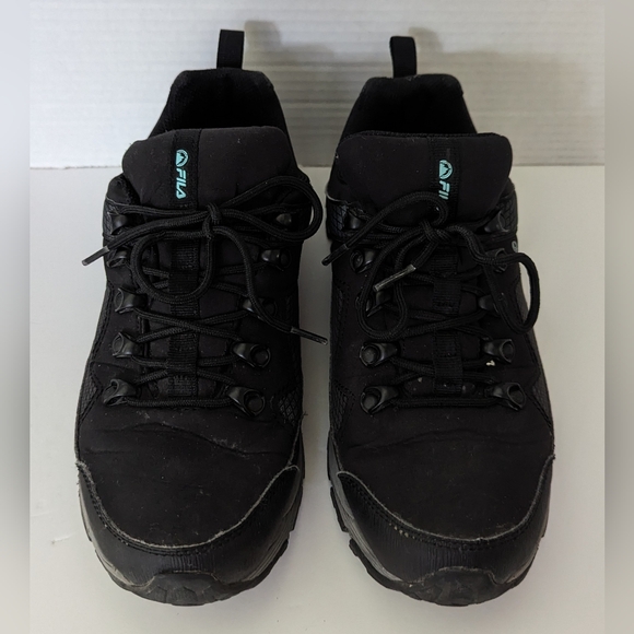 Fila Switchback 2 sneakers black waterproof women's size 7.5 - Picture 2 of 9